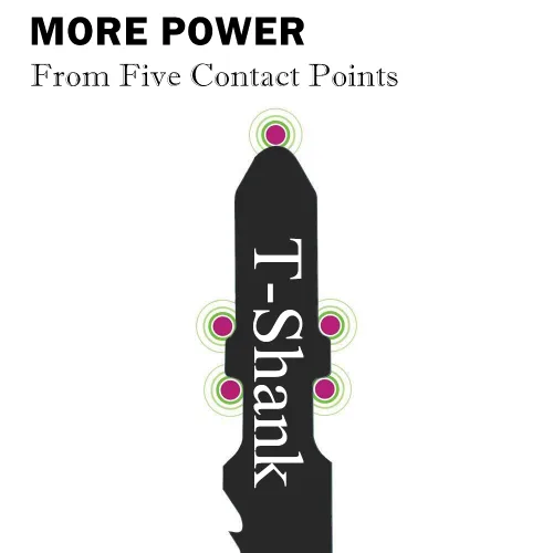 Vista 3 de 20 piezas de hojas de sierra de calar T Shank para madera, plástico y metal, compatibles con el 90% de las sierras de calar eléctricas, como Bosch