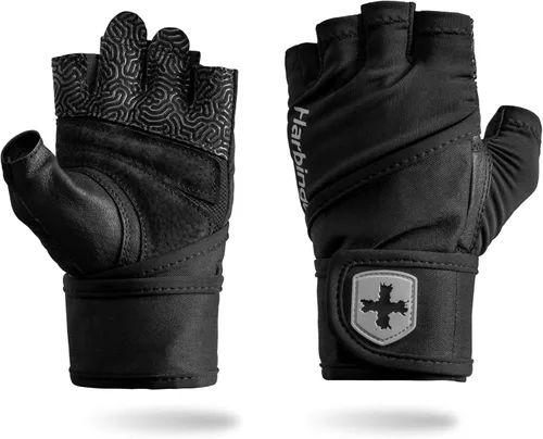 Vista 11 de Harbinger Guantes con Muñequera Pro 3.0 – Agarre Mejorado, Soporte Superior de Muñeca, Lycra Transpirable con Elasticidad en 4 Direcciones, Palma