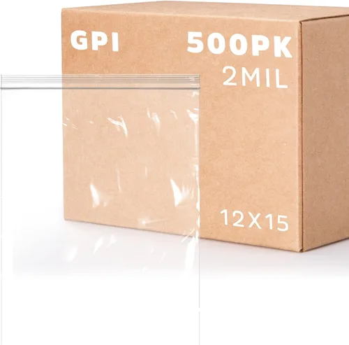 Vista 21 de GPI - Bolsas con cremallera de 9 x 12 pulgadas, 100 unidades, 2 mil, bolsas de polietileno con cierre de cremallera resellable de plástico