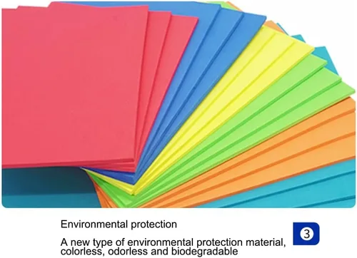 Vista 5 de Tablero de espuma para manualidades de 1 Mx2M, tablero de espuma EVA, calcomanía de espuma, tarjetas de esponja de papel, manualidades para niños