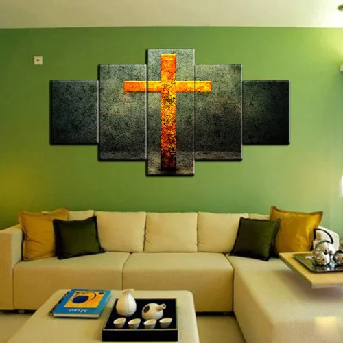 Vista 26 de TUMOVO Jesús Christian - Pintura sobre lienzo de 5 piezas