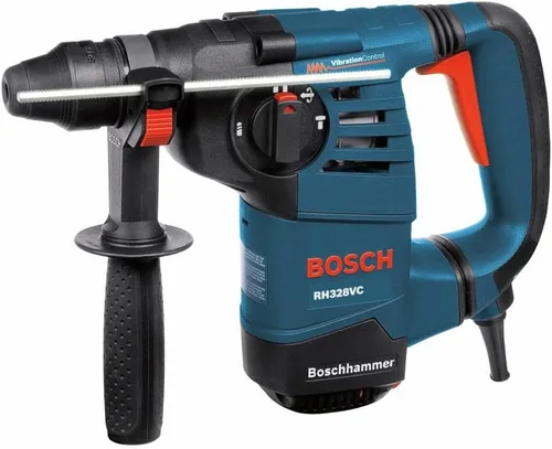 Bosch RH328VC Martillo giratorio SDS de 1-1/8 pulgadas con accesorio de recolección de polvo HDC100 SDS-Plus