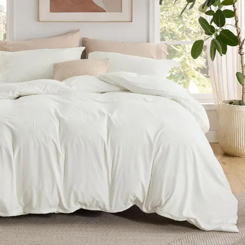 Vista 21 de Bedsure - Juego de funda de edredón tamaño individual/individual XL - Juego de ropa de cama suave de microfibra cepillada doble para niños