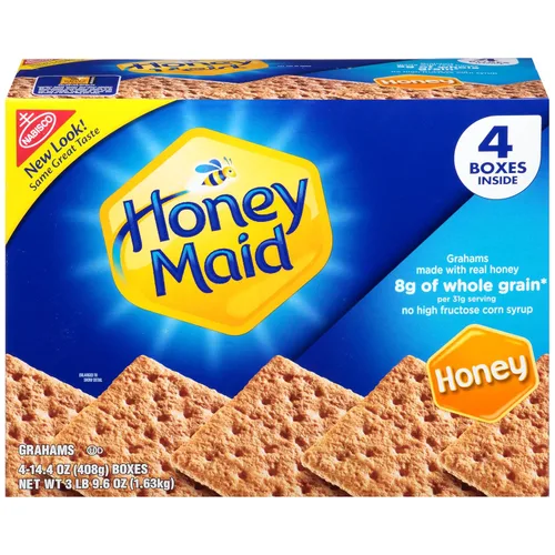 Vista 23 de Honey Maid Graham Crackers, bocadillos a granel para el almuerzo, 200 paquetes de bocadillos de 0.5 onzas