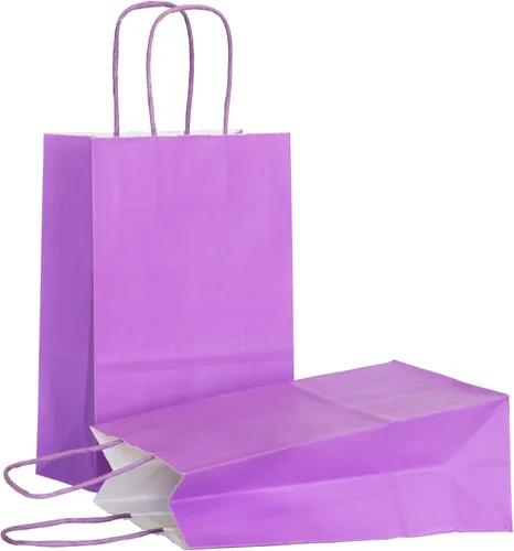 Vista 57 de AZOWA Bolsas de regalo Mini bolsas de papel kraft con asas (4 x 2.4 x 6 pulgadas, negras, 25 unidades)