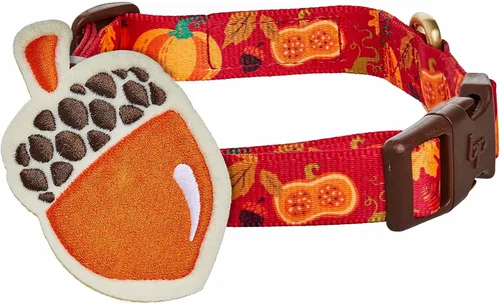 Vista 20 de Blueberry Pet Collar de perro ajustable de maíz dulce de Halloween con accesorio desmontable con purpurina, pequeño, cuello de 12 a 16 pulgadas
