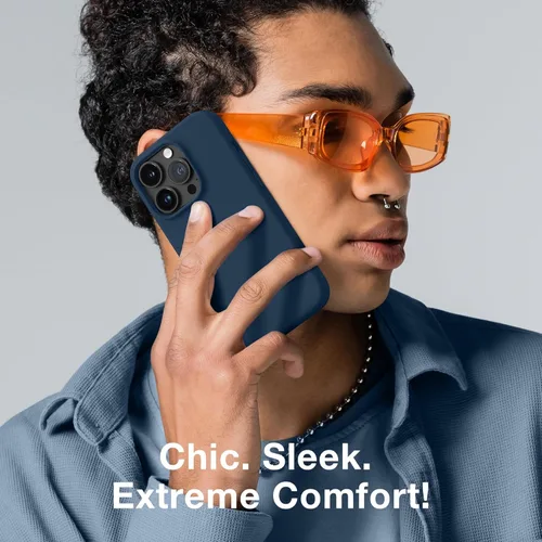 Vista 585 de GONEZ Funda magnética para iPhone 14, compatible con Magsafe, con protector de pantalla + protector de cámara, forro de microfibra antiarañazos