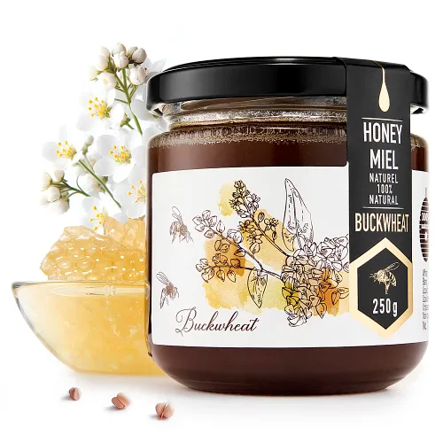 Vista 8 de HONIGMA® Miel de Acacia Marma Miel Cruda Auténtica de Ucrania 100% Pura y Sin Pasteurizar 1000g/35.2oz Puede Llegar Parcialmente