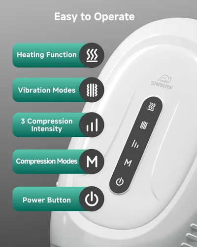 Vista 7 de Regalos para mamá, masajeador de manos inalámbrico para mujeres 2026 con compresión de calor y vibración, cobertura completa de la muñeca, 3 modos
