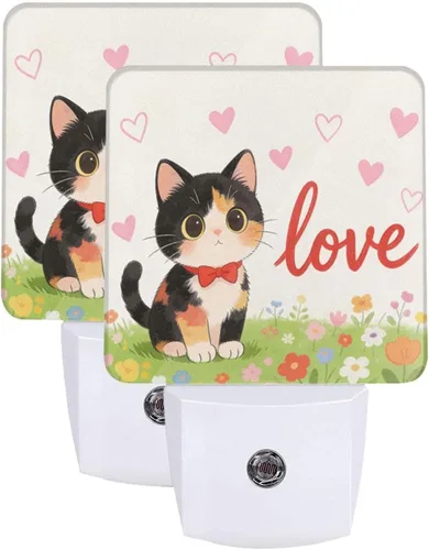 Vista 26 de Paquete de 2 luces LED de noche enchufables con diseño de calabazas de Acción de Gracias, sensor automático, hojas de otoño, juego de 2