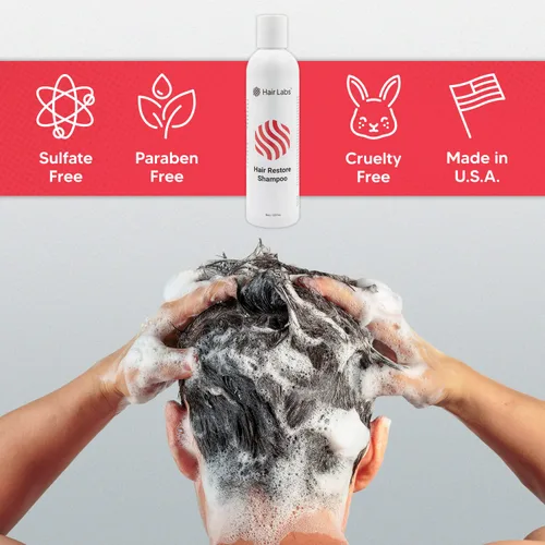 Vista 6 de Champú para restaurar el cabello, 8 onzas líquidas Nutre el cuero cabelludo y estimula el crecimiento del cabello Champú seguro para cabello