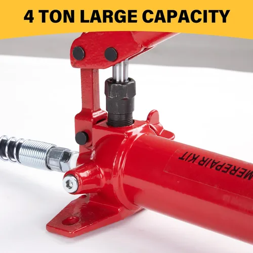 Vista 8 de Kit portátil de reparación de auto con gato hidráulico para levantar toneladas, pesado