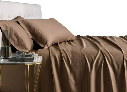 Vista 16 de Royal Hotel Bedding 100% viscosa natural hecha de sábanas de bambú, sábanas refrescantes suaves, sábanas de hotel transpirables y fundas
