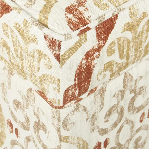 Vista 37 de Spatial Order Decoración del hogar Otomana tapizada mediana rectangular de almacenamiento Otomana con tapa con bisagras con almacenamiento