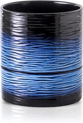 Nihow Maceta de riego automático: maceta de cerámica de 6 pulgadas con orificio de drenaje y almacenamiento de agua para plantas de interior y