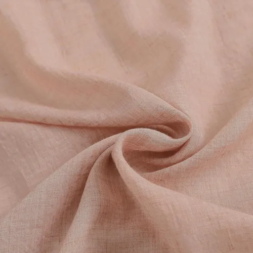 Vista 8 de Anpark Cortinas traslúcidas elegantes de lino y algodón texturizadas filtrantes de luz de 96 pulgadas de largo, para dormitorio, sala de estar Rosa