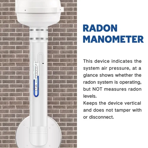 Vista 3 de XYF Air Easy Read Manometer U-Tube Air Pressure Indicator (Blue)