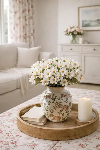 Vista 32 de SIDUCAL Florero decorativo de cerámica Florero rústico de 7.48 pulgadas para decoración del hogar, mesa, sala de estar, baño, escritorio de café