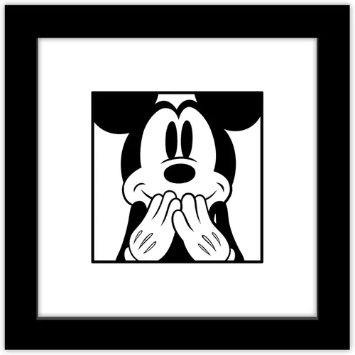 Trends International Gallery Pops Disney Mickey Mouse - Póster de pared de Mickey Expressions, arte de pared nervioso, 12 x 12 pulgadas, versión