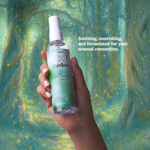 Vista 3 de Lubricante íntimo premium Shibari a base de aloe para parejas y mujeres (Aloe, 4 fl oz)