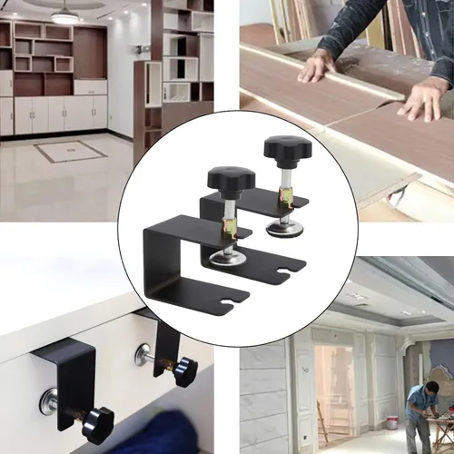 Vista 2 de Clip de fijación de cajón, abrazadera de instalación del panel frontal del cajón, abrazadera de hardware de gabinete, abrazaderas C, abrazadera C