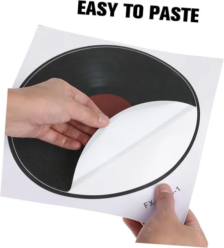 Vista 8 de Retro Records - Calcomanías decorativas de vinilo para pared, diseño de música para fiestas