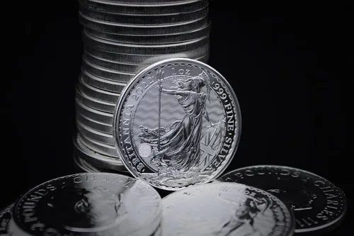 Vista 4 de 1997 - Presente (Año al azar) GB 1 oz Plata Britannia Moneda Brillante Sin Circular con Certificado de Autenticidad £2 GBP Vendedor BU