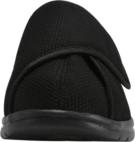 Vista 4 de Men Wide Walking Shoes Adjustable Velcr Elderly Diabetic Edema Swollen Feet Outdoor Lightweight Anti Slip Sneaker Sole