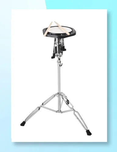 Vista 4 de Mr.Power Kit de campana Glockenspiel de 32 notas con almohadilla de práctica de 8 pulgadas, soporte de altura ajustable, clip de partitura musical