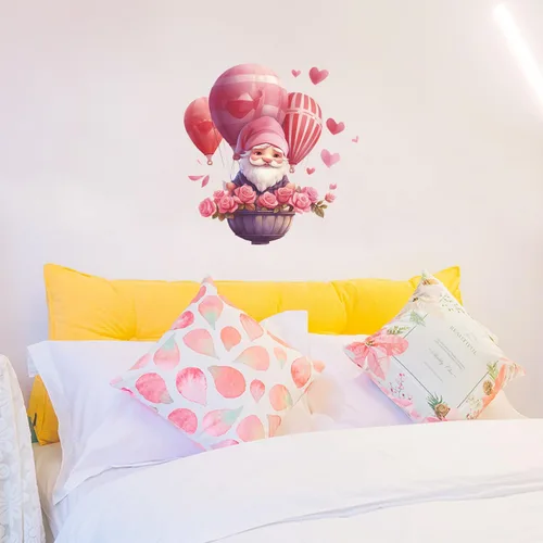 Vista 12 de Adhesivos de pared de Navidad 3D de Papá Noel, removibles, Papá Noel, para llevar regalo, calcomanías de vidrio de Navidad, calcomanías