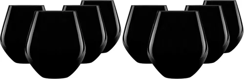 Vista 11 de Godinger Copas de vino, copas de vino sin tallo, copas de vino tinto, copas de beber, decoración de Navidad, decoración de vacaciones, copa de vino