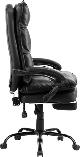 Vista 9 de VEVOR Silla de oficina ejecutiva con reposapiés, silla de oficina de capacidad de 400 libras con almohada lumbar, silla ergonómica resistente, silla