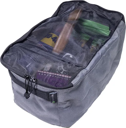 Vista 12 de VanEssential Cubo de embalaje con parte superior de malla transparente XS - Gris carbón