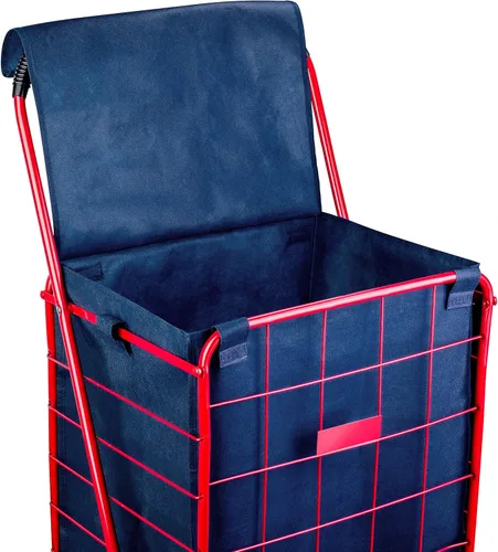 Vista 3 de Handy Laundry Forro para carrito de compras, 18 x 15 x 24 pulgadas, parte inferior cuadrada, se adapta al carrito de compras estándar, cubierta