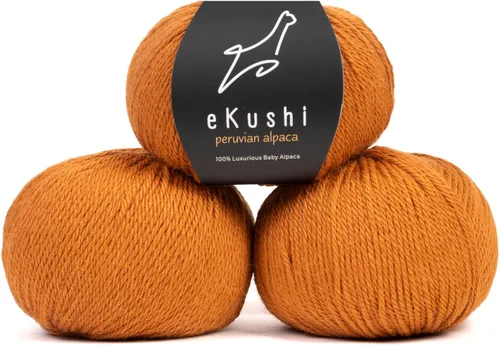 Vista 57 de 100% Hilo de Alpaca Baby para Tejer y Ganchillo - 1 Cono de Hilo Premium DK - Ligero, Hipoalergénico y Térmico Hecho en Perú - Ideal para Proyectos