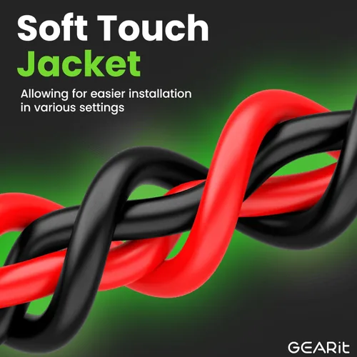 Vista 3 de GEARit Cable de calibre 16 (200 pies - negrorojo) GPT Automotive Primary Bonded Wire - Aluminio recubierto de cobre CCA, audio para automóvil, cable