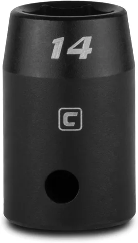 Vista 22 de Capri Tools CP55010 - Toma de impacto poco profunda de 0.394 in, accionamiento de 1/2 pulgada, 6 puntos, métrico