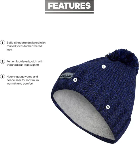 Vista 2 de adidas Gorro con pompones Recon Ballie para hombre
