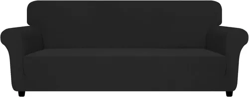 Vista 89 de ZNSAYOTX Funda súper elástica para silla (30"-47"), nuevas fundas de silla a rayas para sala de estar, aptas para perros y mascotas, protector