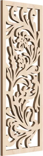Vista 5 de Ekena Millwork WALW10X25X0375PRYAL Perry - Paneles de pared decorativos de madera con calado, 9 3/8 pulgadas de ancho x 24 3/8 pulgadas de alto