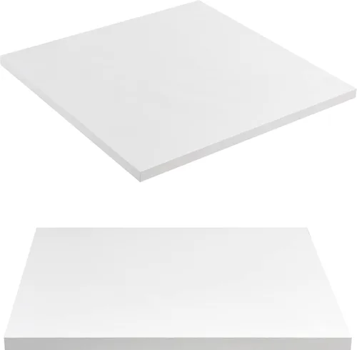 Vista 10 de Kaboon Mesa universal de 24 x 24 pulgadas, paquete de 2, solo encimera reversible de melamina, uso doméstico o comercial en interiores, 1 pulgada