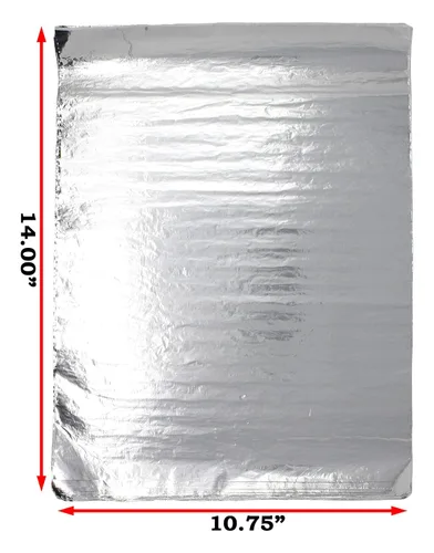 Vista 2 de Bits N Things Hojas aisladas de papel de aluminio para sándwich de 10.75 x 14 pulgadas Paquete de 500