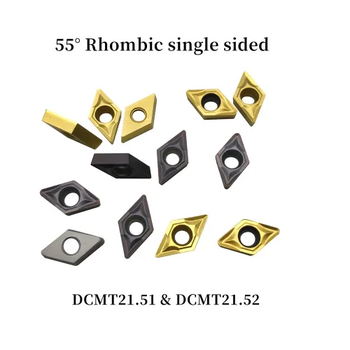 Vista 7 de 20pcs DCMT21.51 DCMT21.52 DCMT070204 DCMT070208 Insertos de carburo Torno Insertos de torneado Herramienta de torneado Recubierto multicapa Insertos