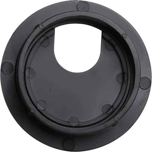 Vista 6 de Rok Hardware 2" (51 mm) Negro Redondo Escritorio Escritorio Puerto Cable Cable Cable Organizador Agujero Cubierta Ojal, ROKRG2BLK