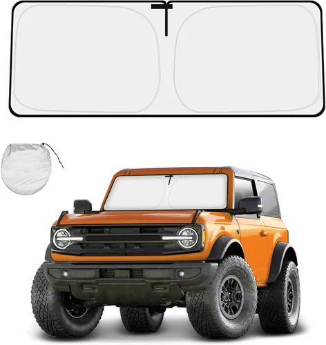 Vista 22 de Parasol para parabrisas delantero compatible con Toyota RAV4 2019 2020 2021 2022 2023 2024 2025, protector de visera solar bloquea los rayos UV