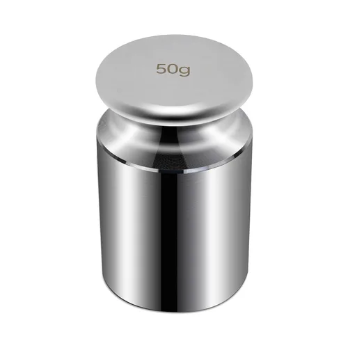 HFS (R) Peso de calibración de 1.76 oz de balanza de cromo clase M2 Peso de calibración para báscula digital, báscula de bolsillo