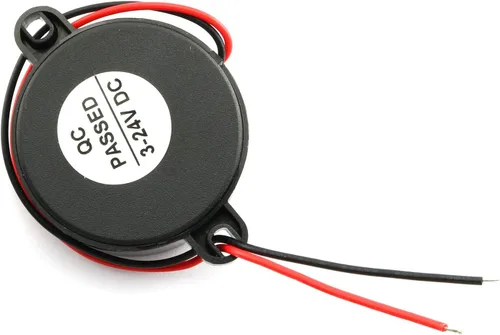 Vista 4 de Paquete de 2 zumbadores piezoeléctricos activos DC 3-24V 85 dB Sonido intermitente Sonido intermitente Accesorios de coche Negro