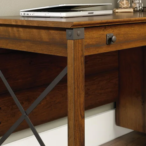 Vista 4 de Sauder Carson – Escritorio forjado cerezo Washington, Madera
