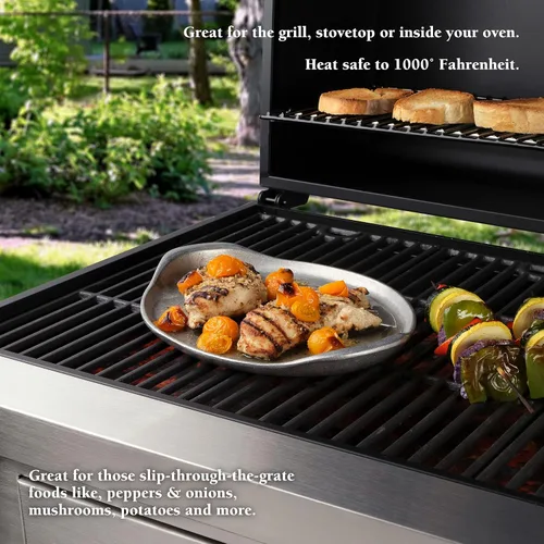 Vista 3 de Wilton Armetale Gourmet Grillware - Parrilla plana pequeña