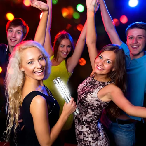 Vista 7 de 6 botellas de luz estroboscópica de bastón, luces de servicio, bengalas, botellas de champán reutilizables, decoración de luz de mano para bar, 6